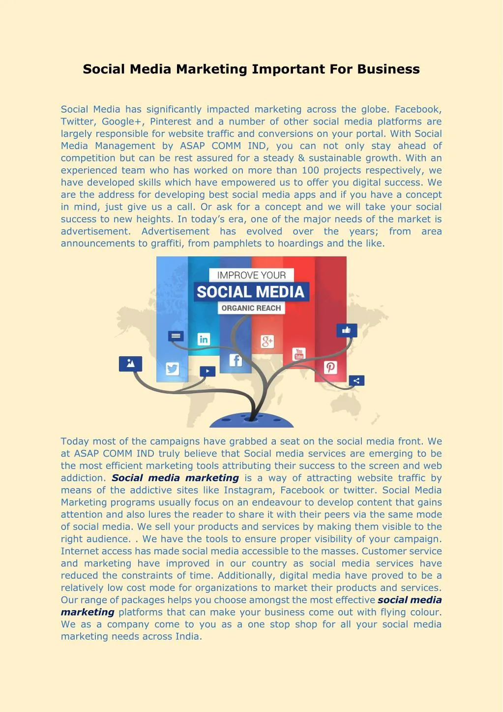 social media marketing important for business