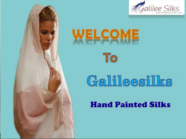 Best Hand Painted Silk Scarves available at Galileesilks