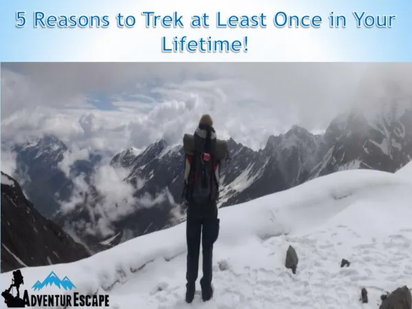 5 Reasons to Trek at Least Once in Your Lifetime