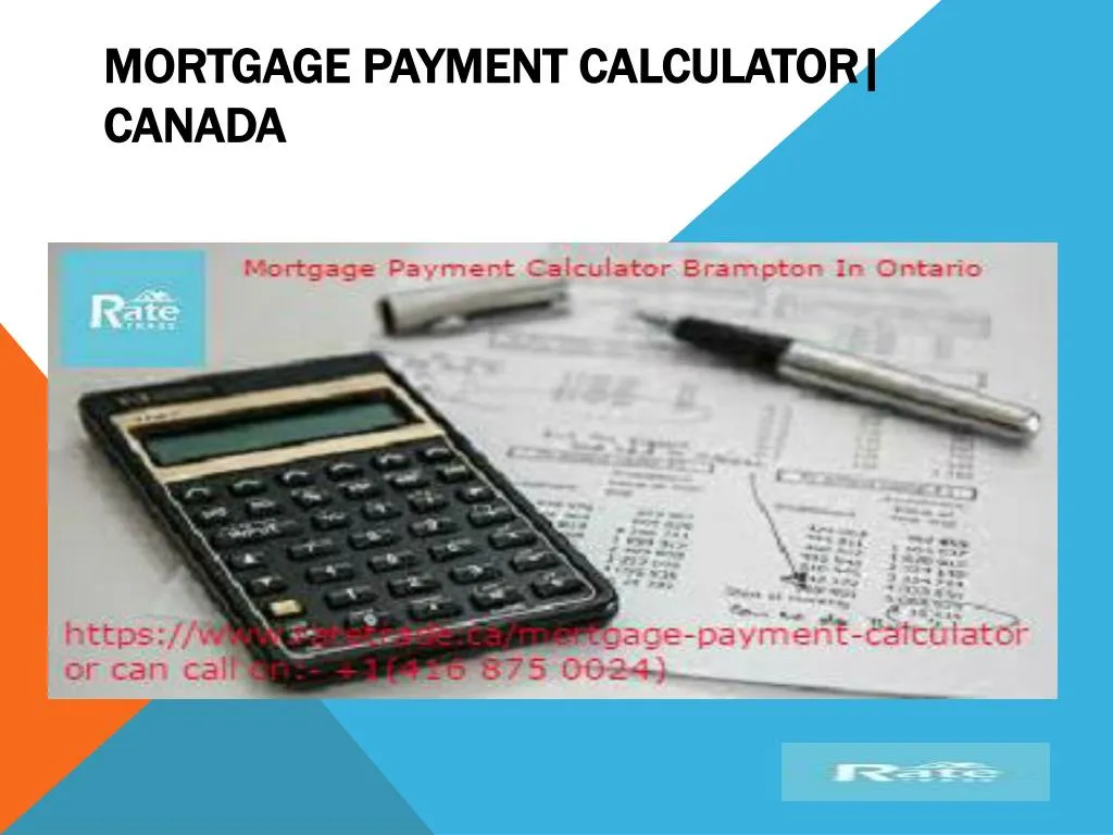 mortgage payment calculator canada