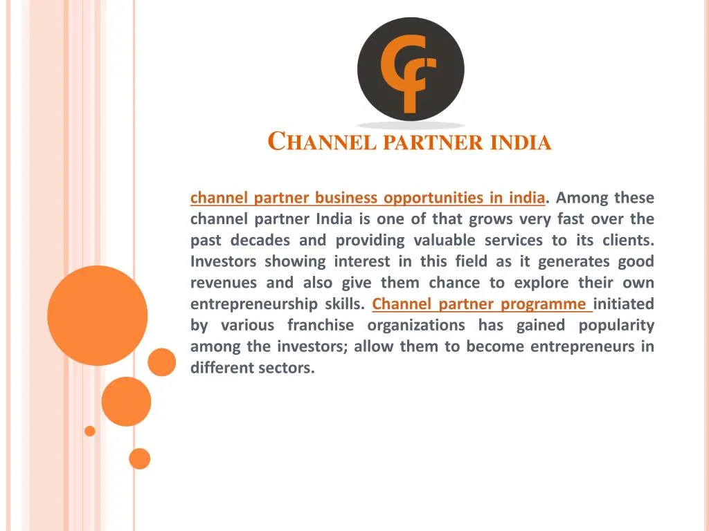 channel partner india