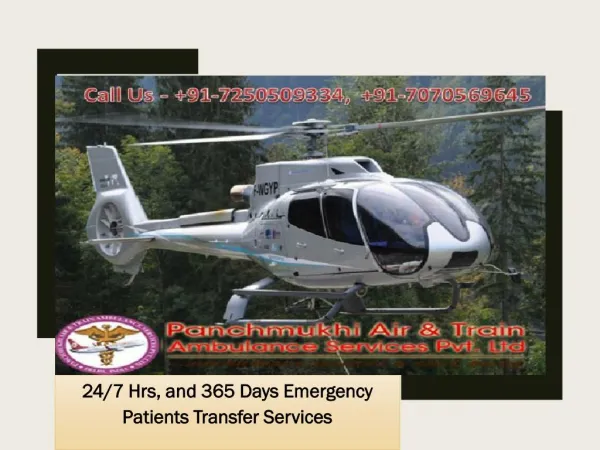 Panchmukhi Emergency Air Ambulance Services from Guwahati to Patna