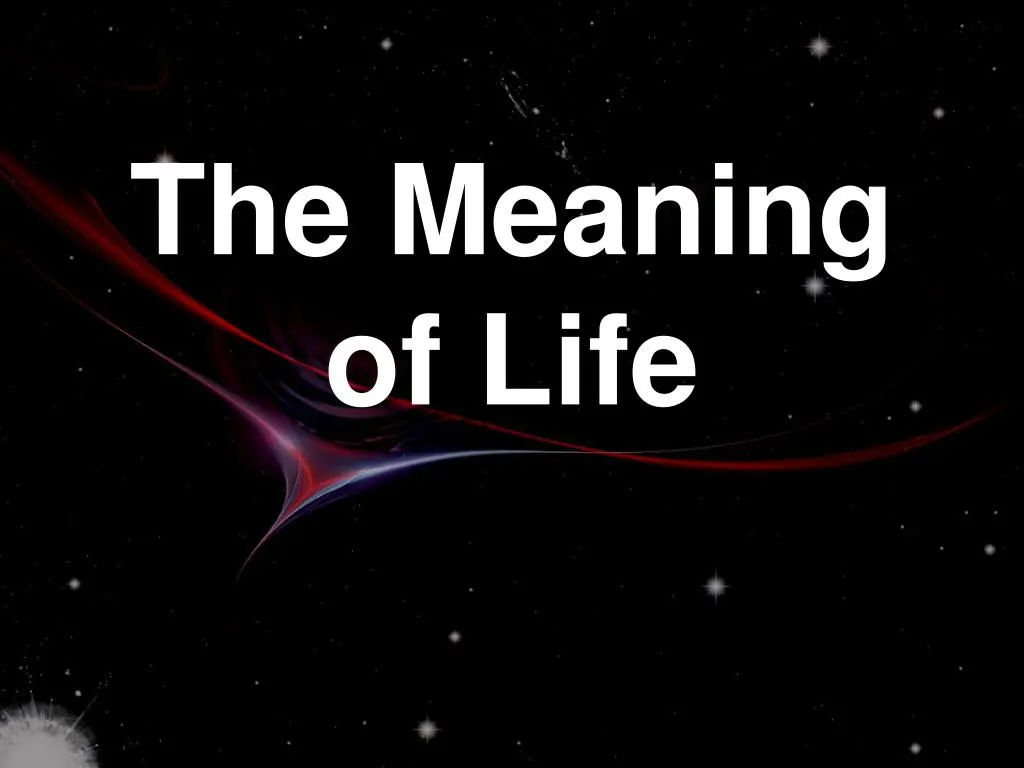 the meaning of life