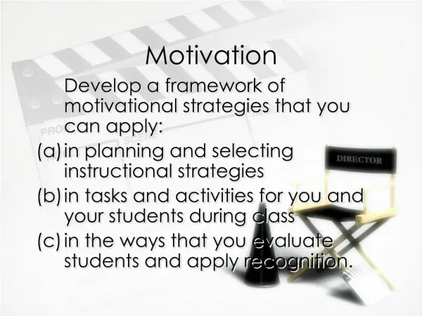 Motivation and Management