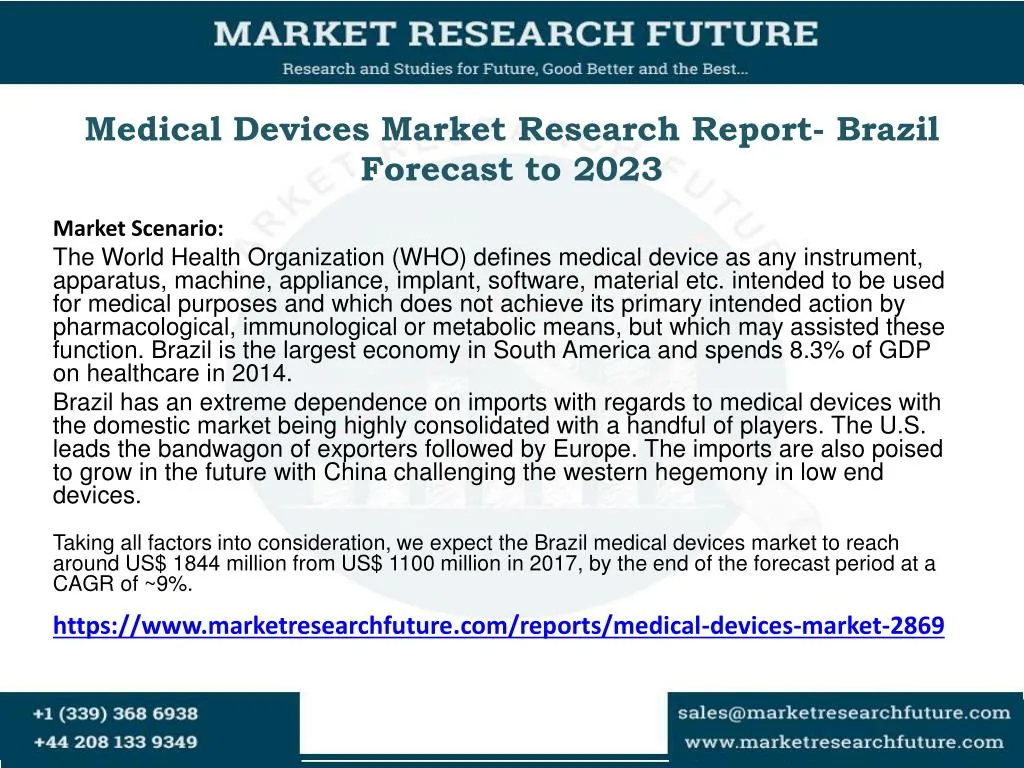 medical devices market research report brazil forecast to 2023