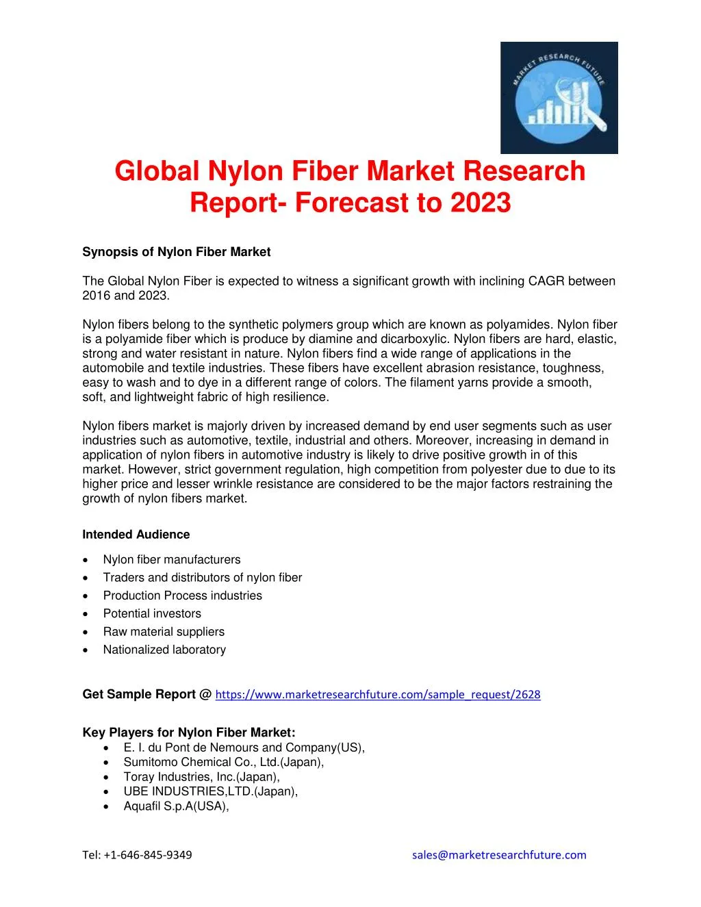 global nylon fiber market research report