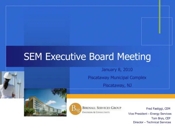 SEM Executive Board Meeting