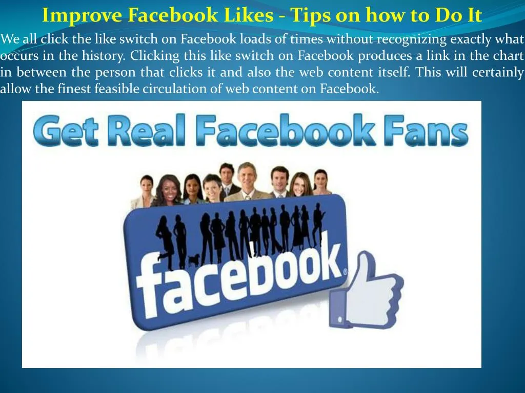 improve facebook likes tips