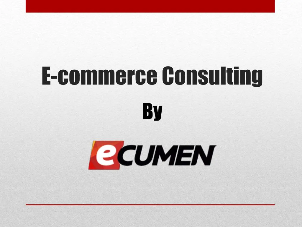 e commerce consulting