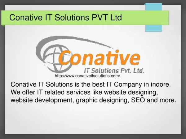 Get The Best Services – Conative IT Solutions