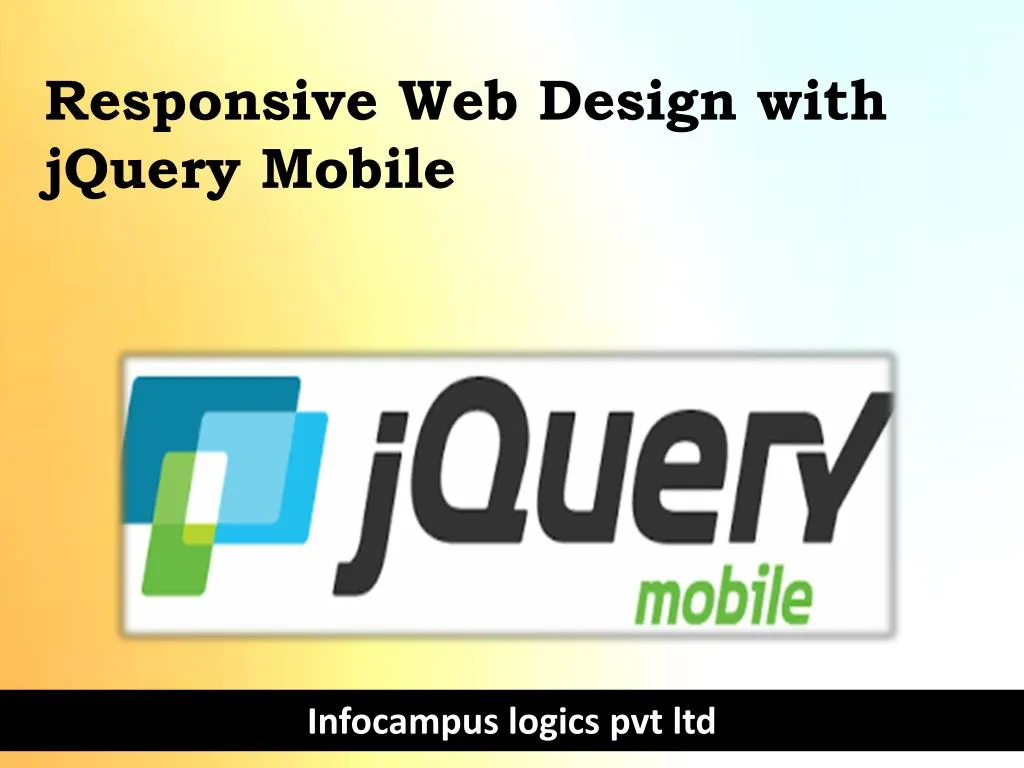 responsive web design with jquery mobile