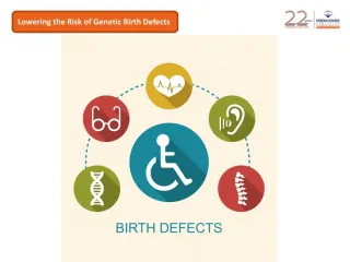 Lowering the risk of genetic birth defects