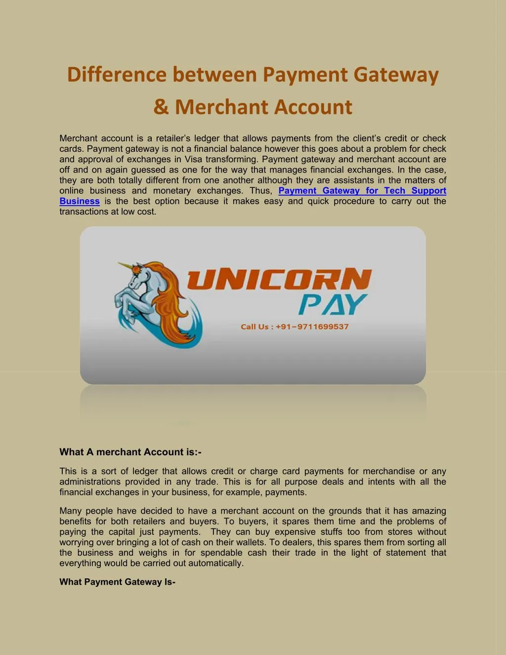 difference between payment gateway merchant