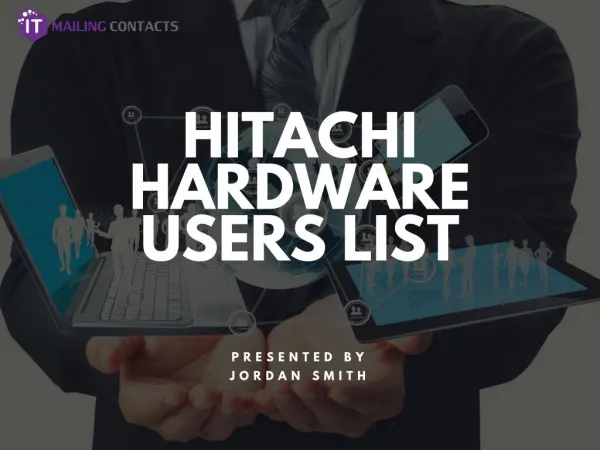 Hitachi Hardware Users List