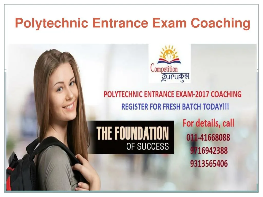 polytechnic entrance exam coaching