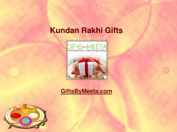 Buy Kundan Rakhi Gifts Online