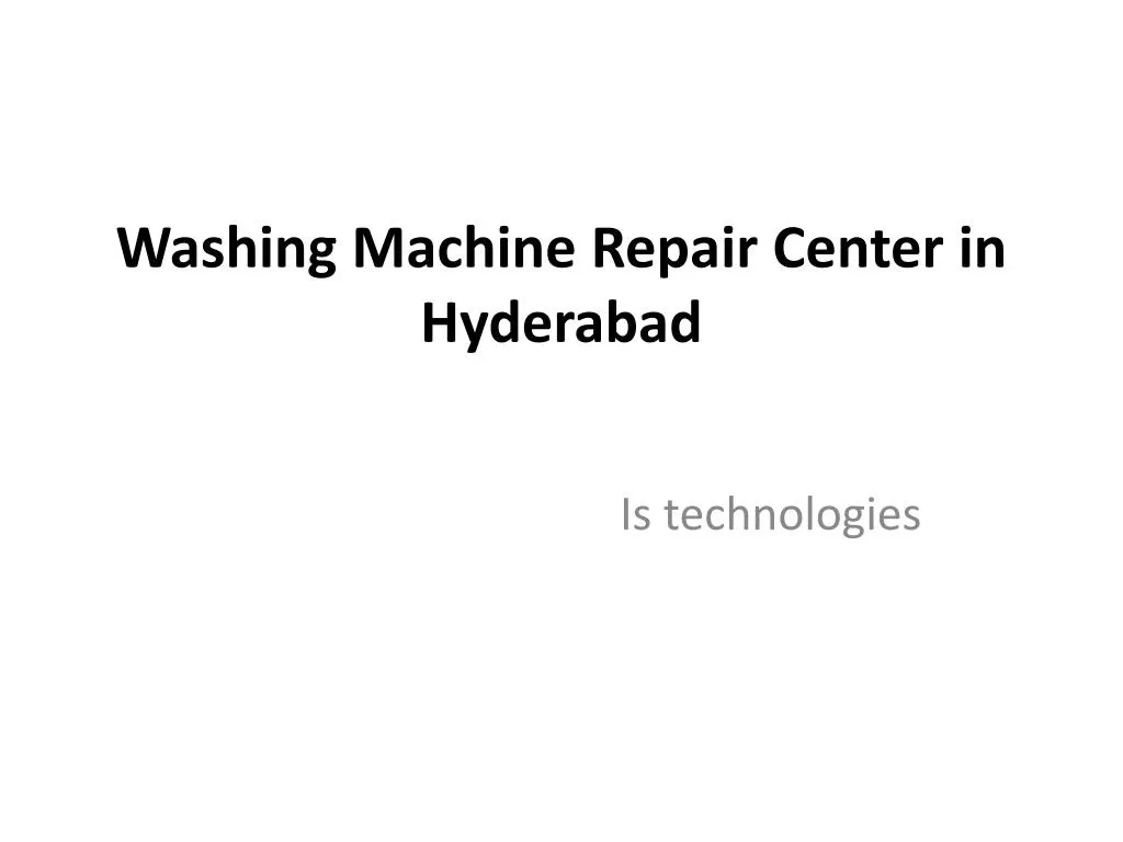 washing machine repair center in hyderabad