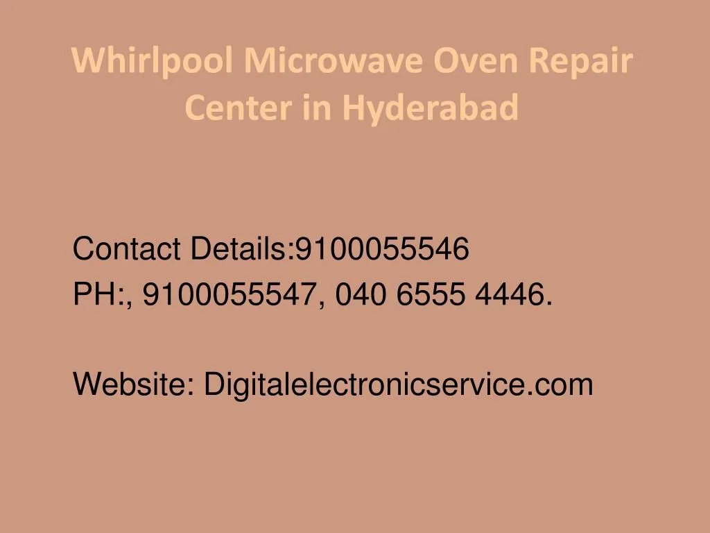 whirlpool microwave oven repair center in hyderabad