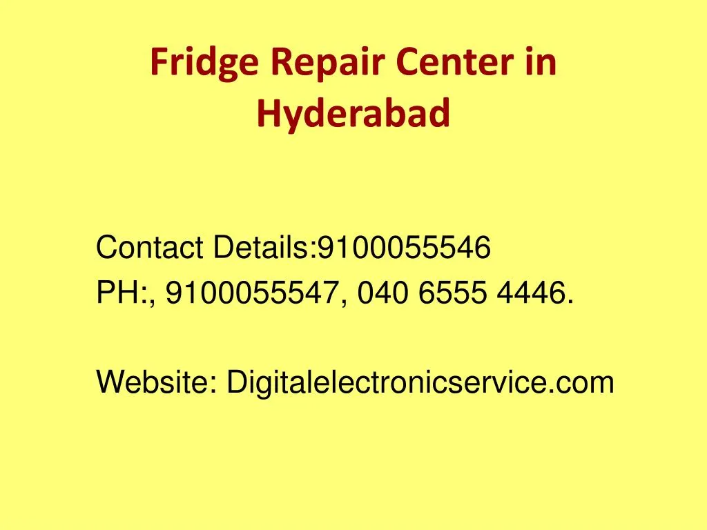 fridge repair center in hyderabad