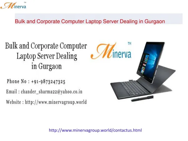 Bulk and Corporate Computer Laptop Server Dealing in Gurgaon