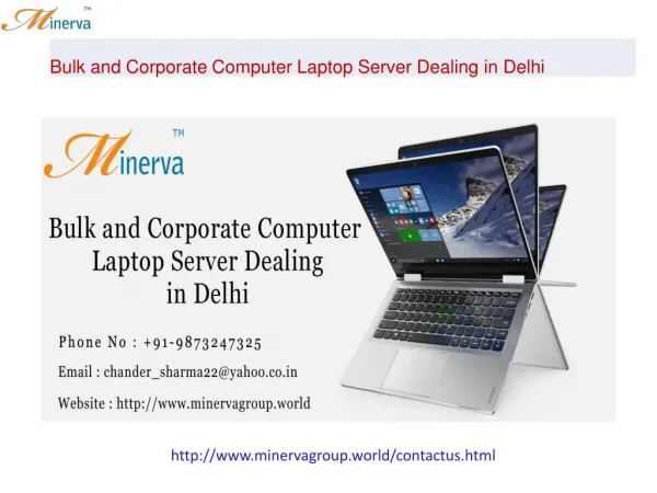 Bulk and Corporate Computer Laptop Server Dealing in in Delhi