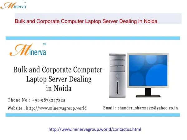 Bulk and Corporate Computer Laptop Server Dealing in Noida