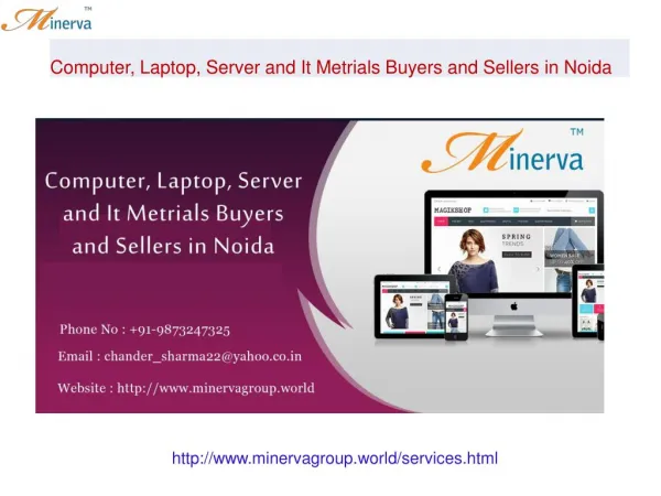 Computer, Laptop, Server and It Metrials Buyers and Sellers in Noida