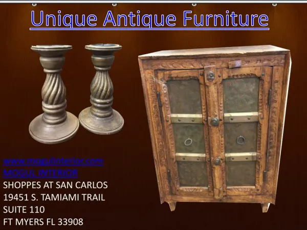 Unique antique furniture by Mogulinterior
