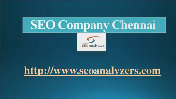 SEO Company Chennai | seoanalyzers.com