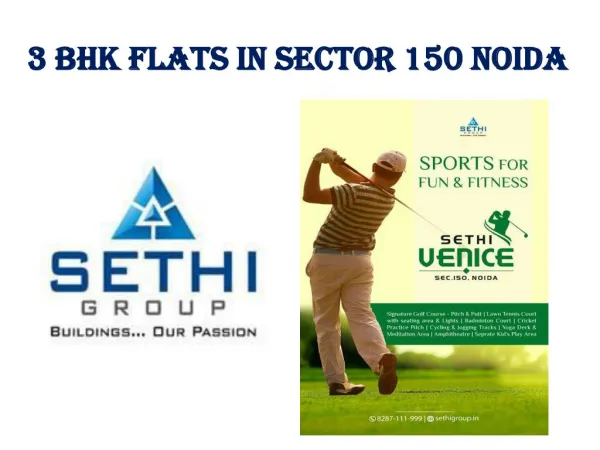3 Bhk Flats in Sector 150 Noida - Sethi Group