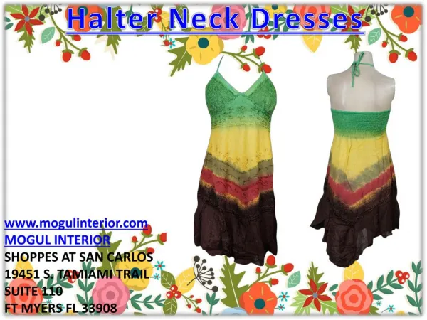 Halter neck dresses by mogulinterior