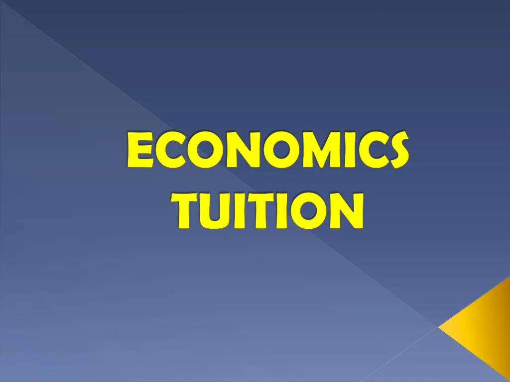 economics tuition