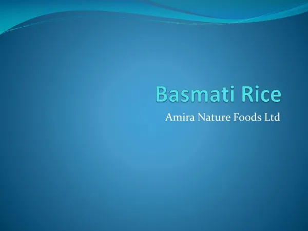 Amira Basmati Rice