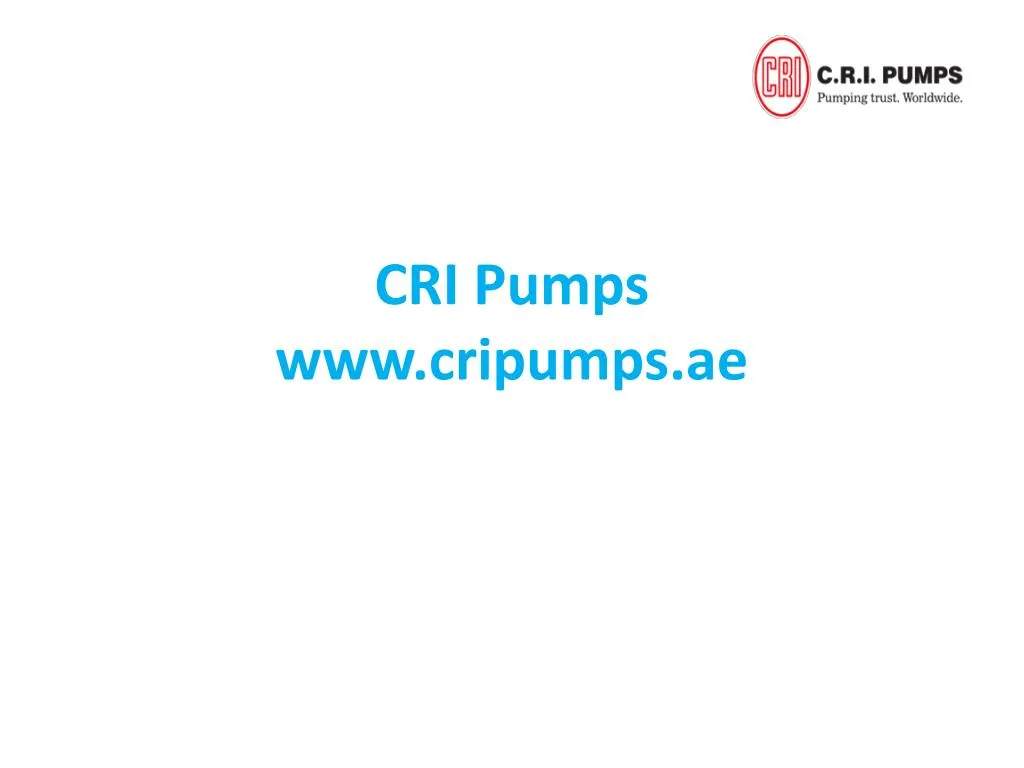 cri pumps www cripumps ae