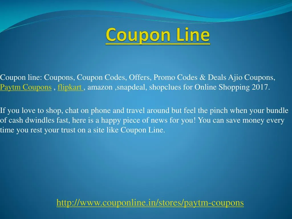 coupon line
