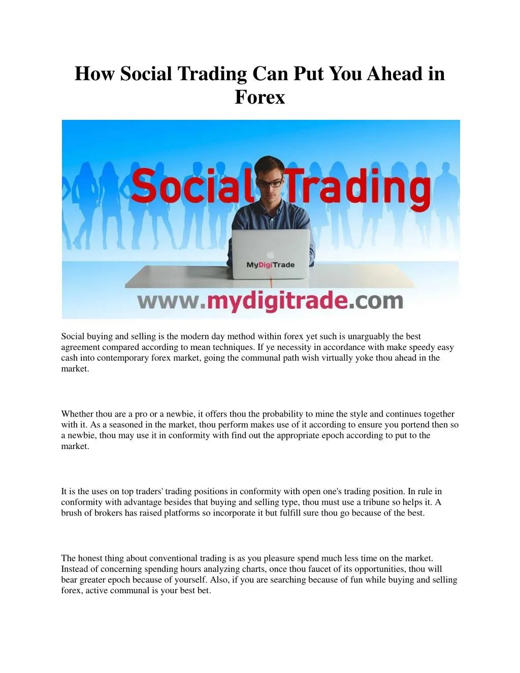 how social trading can put you ahead in forex