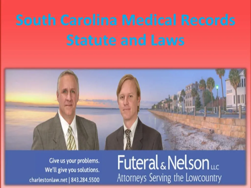 south carolina medical records statute and laws
