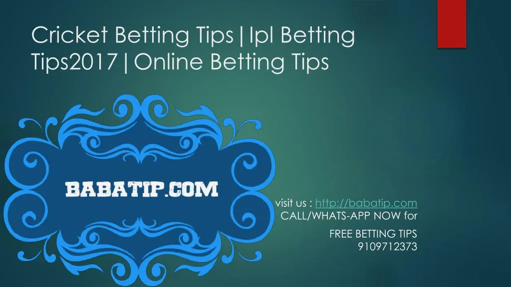 cricket betting tips ipl betting tips2017 online betting tips