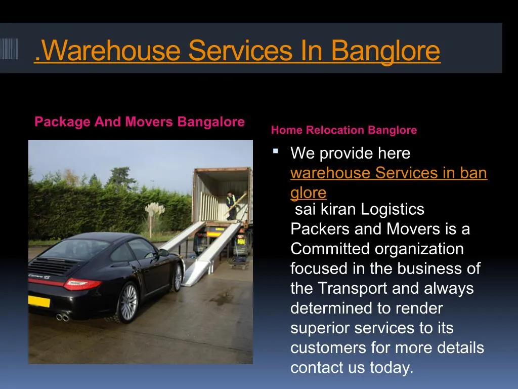 warehouse services in banglore