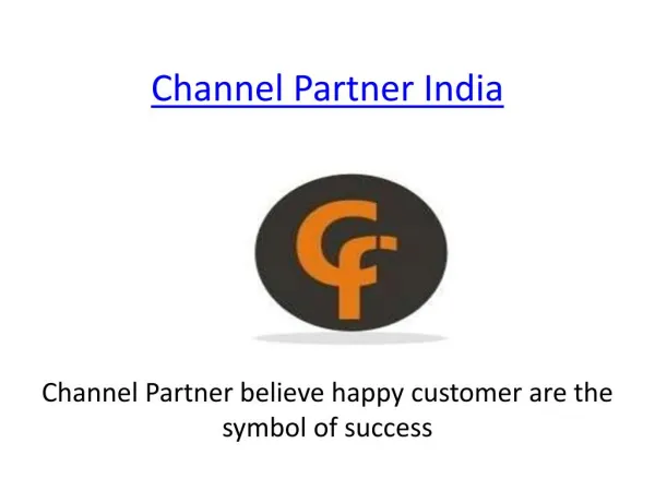 channel Partner India Opportunity
