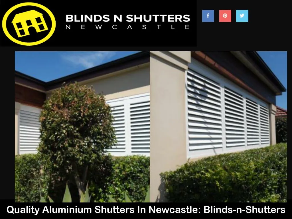 quality aluminium shutters in newcastle blinds