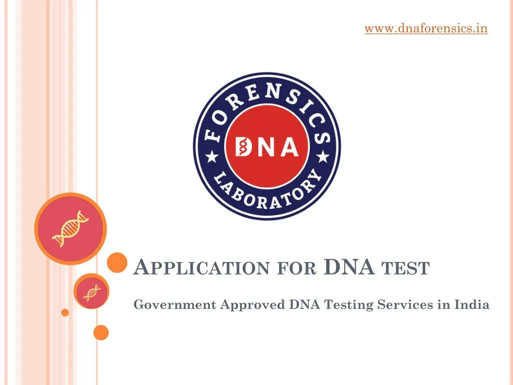 application for dna test