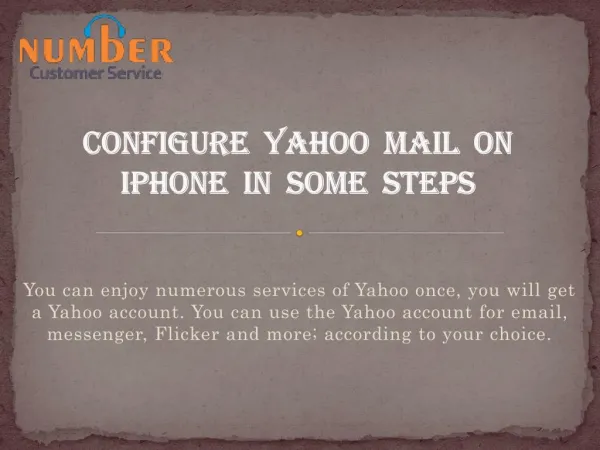 Configure yahoo mail on iPhone in some steps