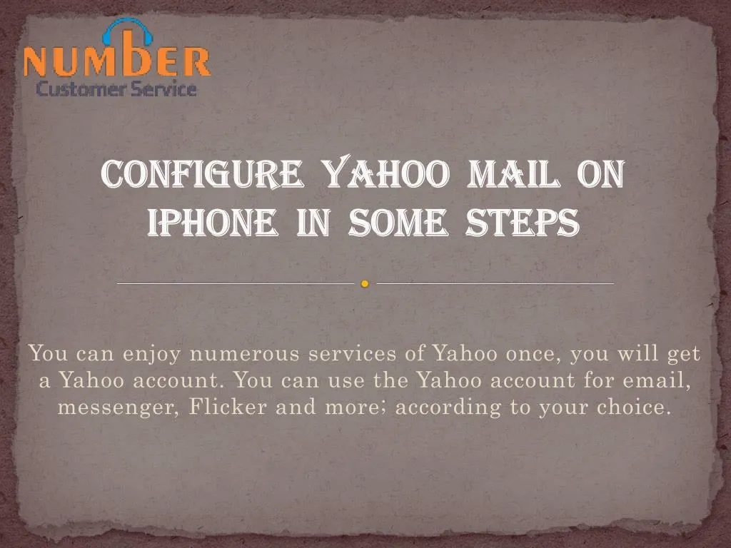 configure yahoo mail on iphone in some steps