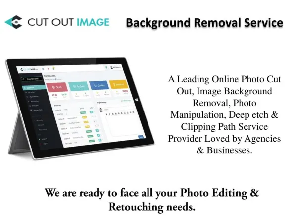 Cut Out Image - Background Removal Service