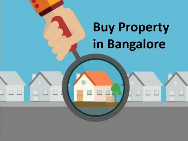 buy property in Bangalore