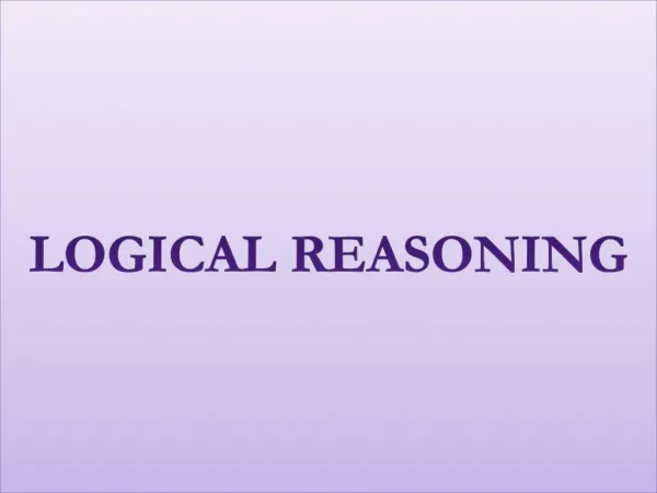 Logical Reasoning- Alpha numeric reasoning