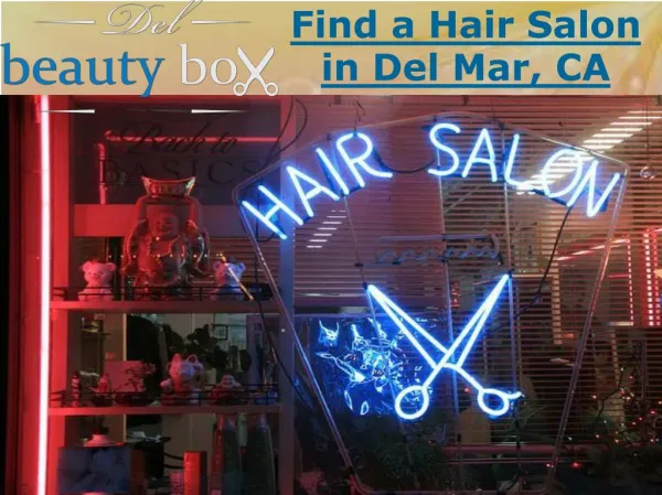 Find a Hair Salon in Del Mar, CA