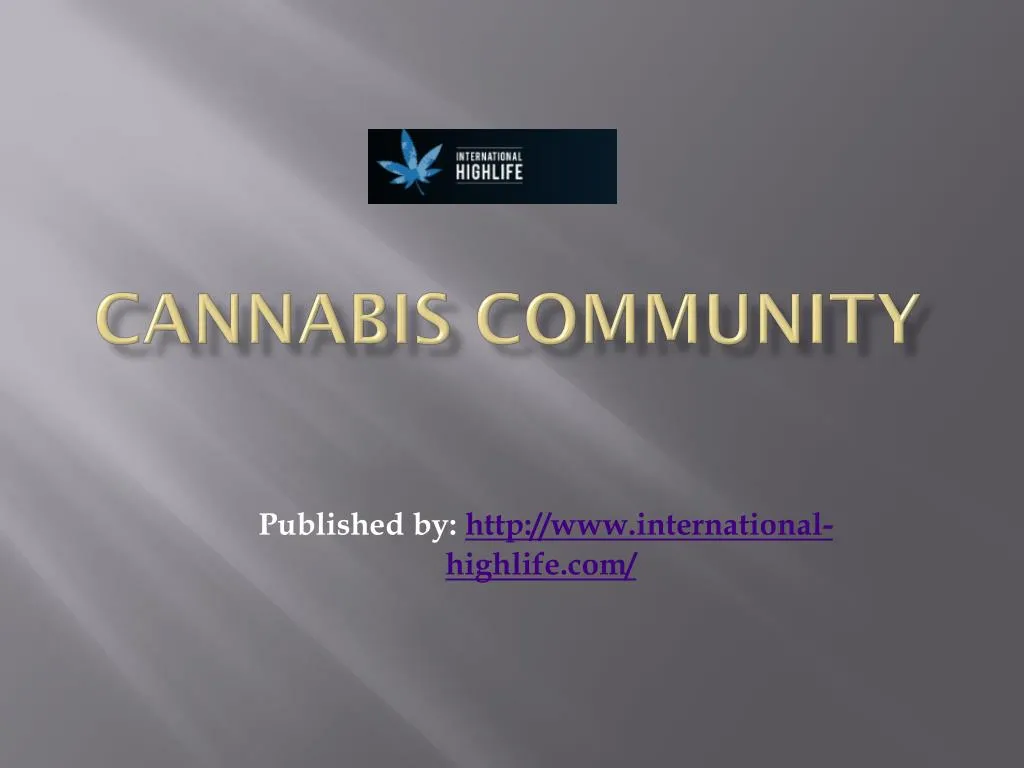 cannabis community