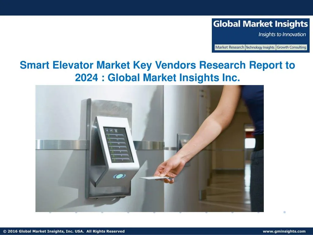 smart elevator market key vendors research report